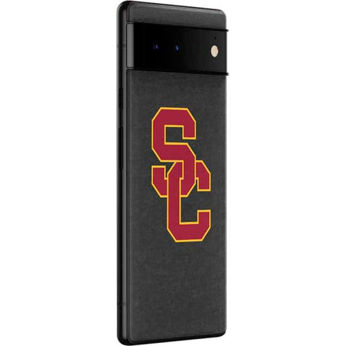 University of Southern California USC Dark Grey Logo Google Pixel 6 Skin